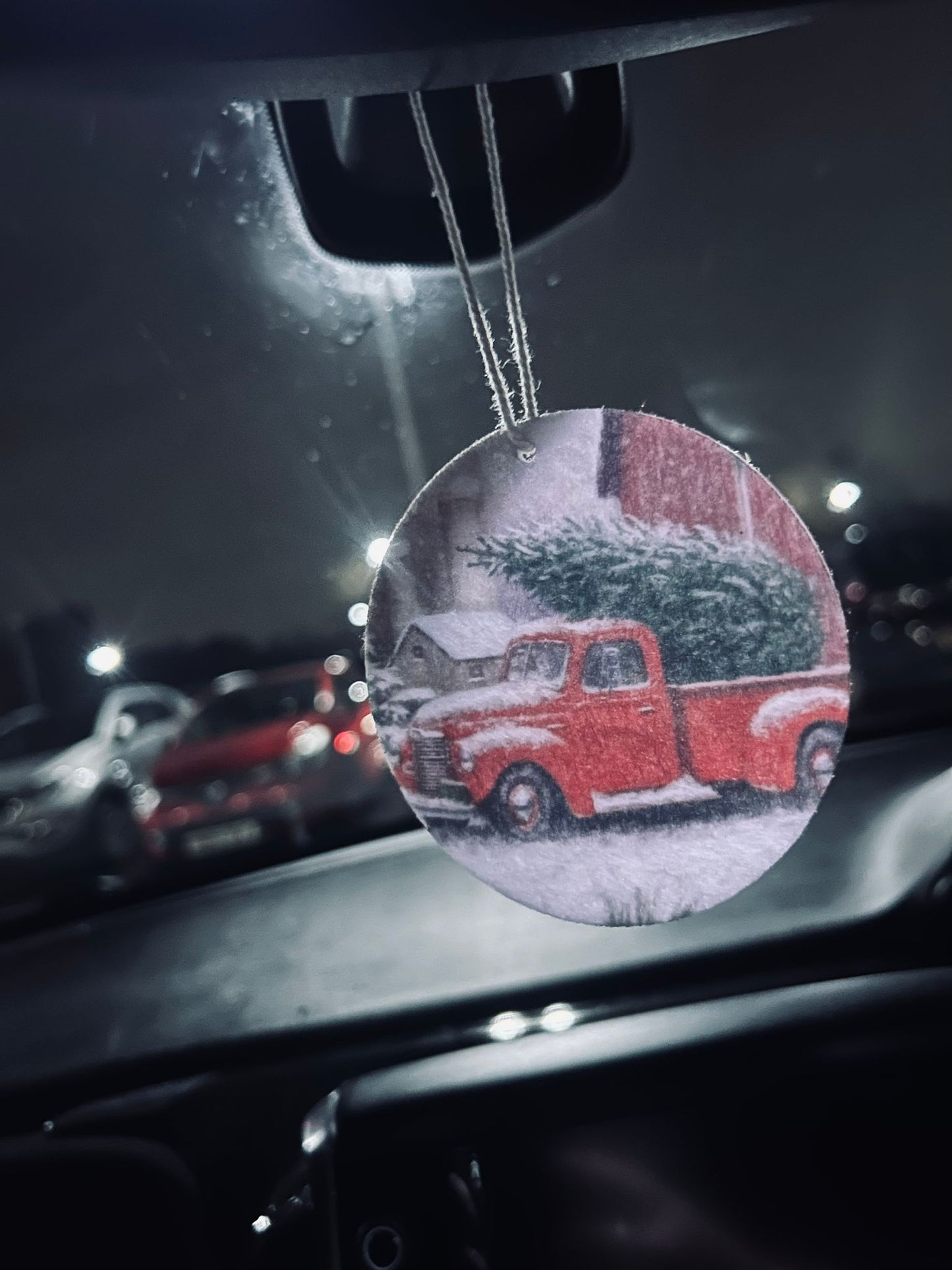 Christmas Design Hanging Card Car Fresheners ~ Laundry & Fresh Scents