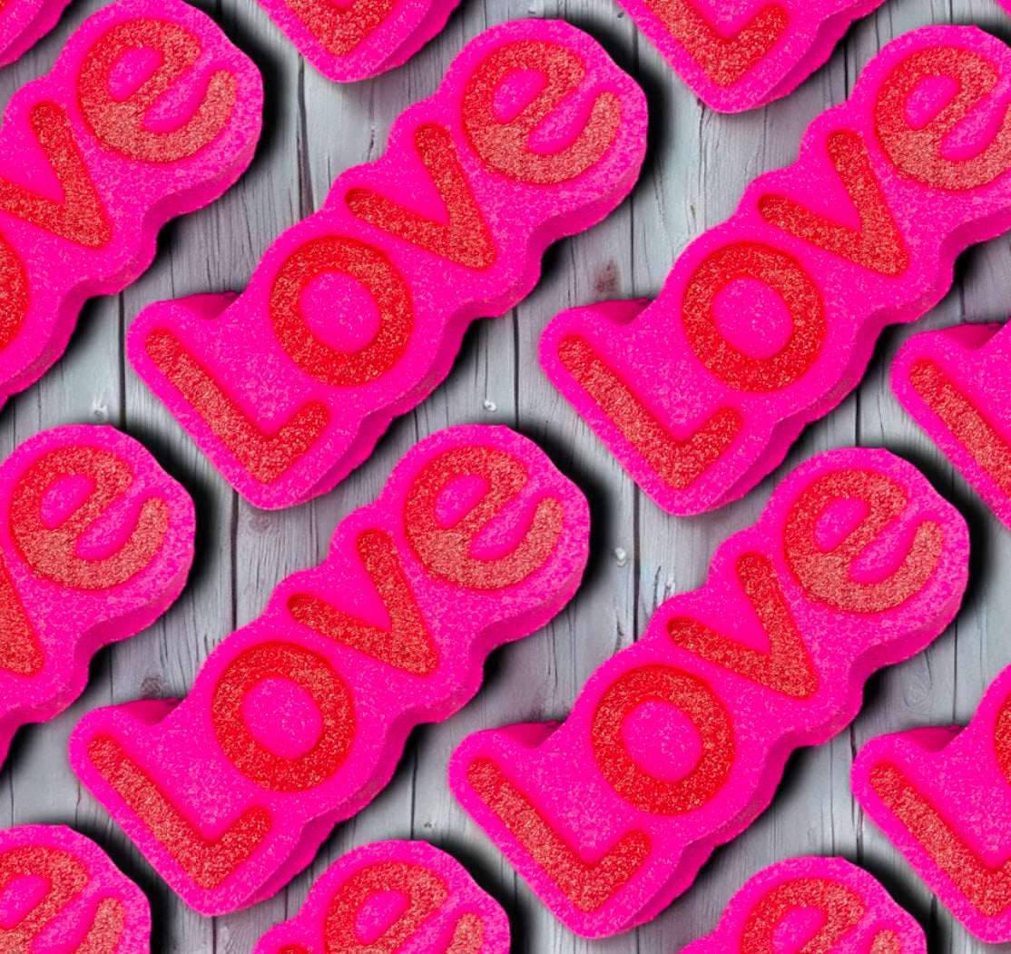 Animal Print Heart Bath Bomb