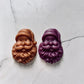 Christmas Wax Santa Face