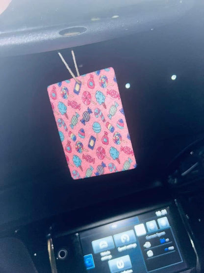 Sweets Hanging Card Car Freshener  ~ Perfume & Aftershave