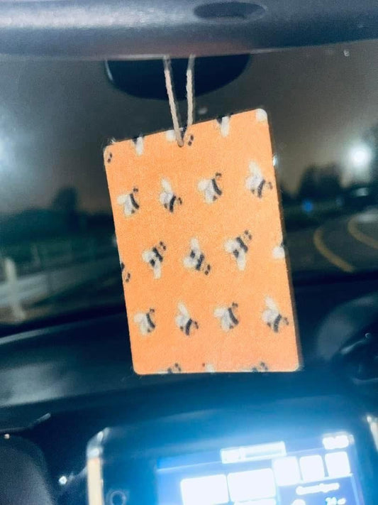 Bee Hanging Card Car Freshener  ~ Sol Collection (SDJ)