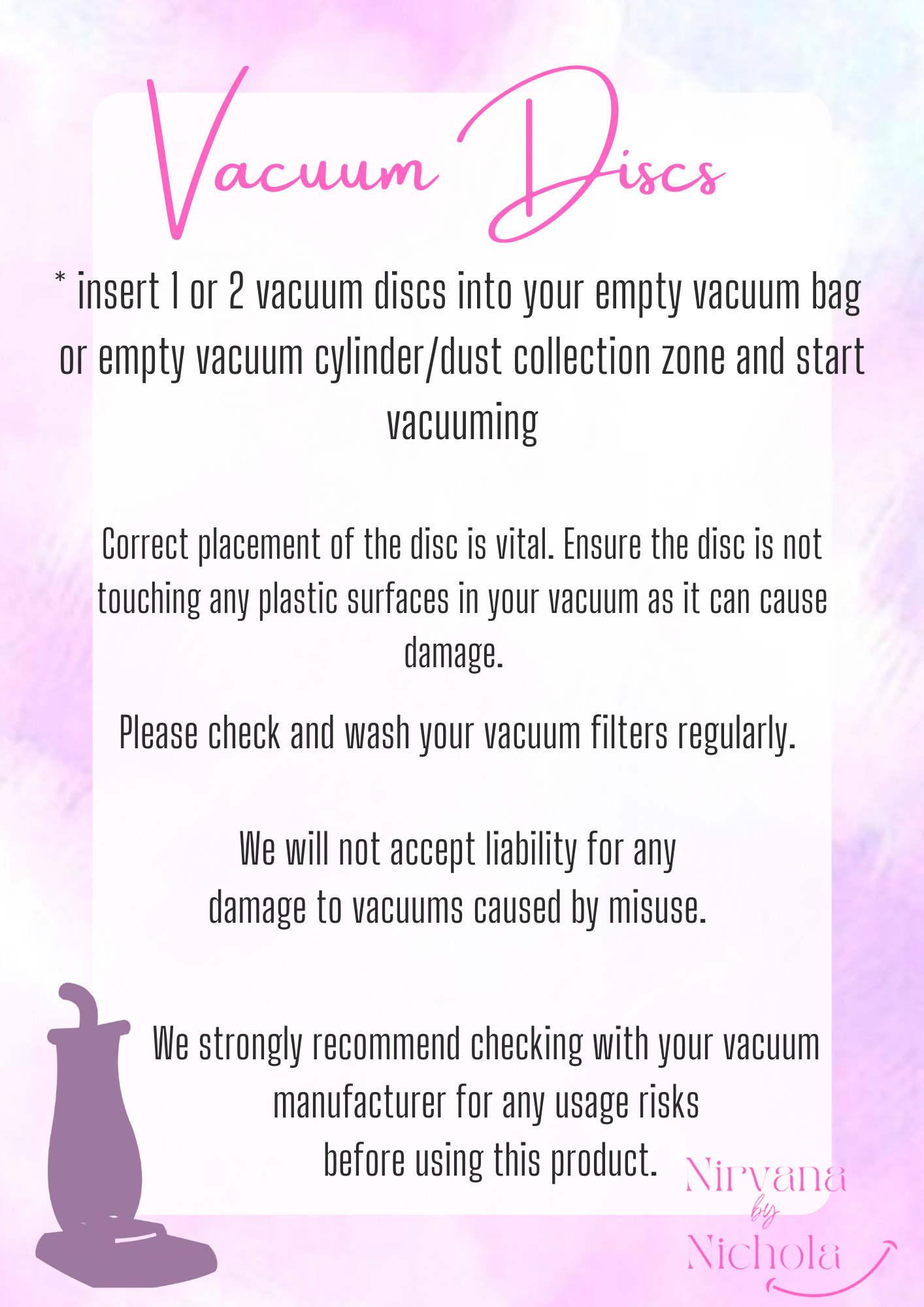 Vacuum Disc - Sweet & Fruity Scents